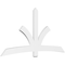 Ekena Millwork Davenport Architectural Grade PVC Gable Bracket, 96"W x 48"H x 2"D x 6"F, 12/12 Pitch GBP096X48X0206DAV00 - alternate 1